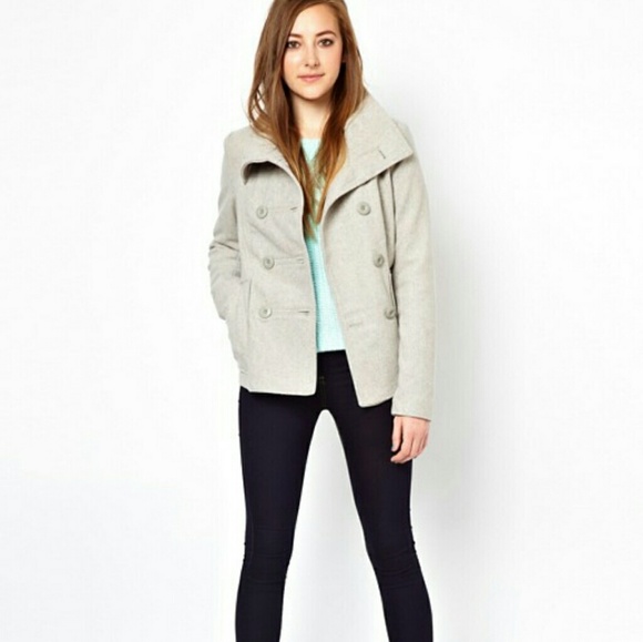 VILA Jackets & Blazers - ⚡️FS⚡️ Asos Wool Blend Light Gray Jacket